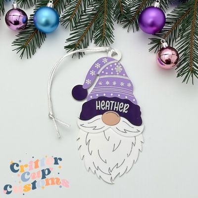 Personalized Winter Gnome Ornament