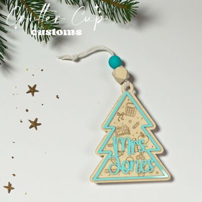 Personalized Teacher Ornament