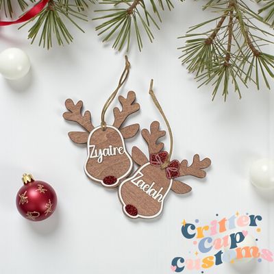 Personalized Ruldoph the Reindeer Ornament