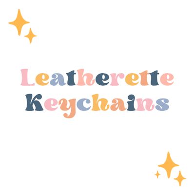 Leatherette Keychains
