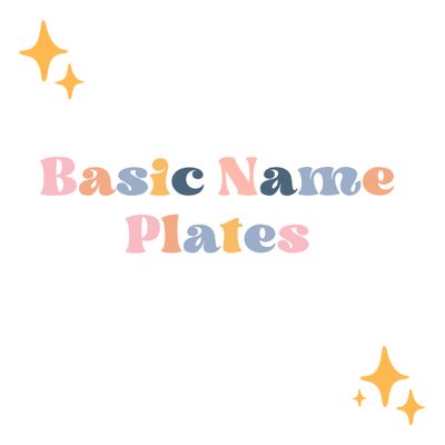 Basic Name Stanley Plate