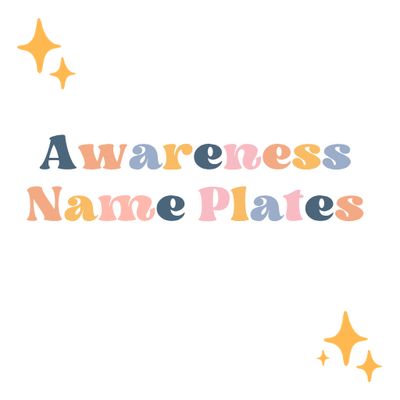 Awareness Stanley Name Plates
