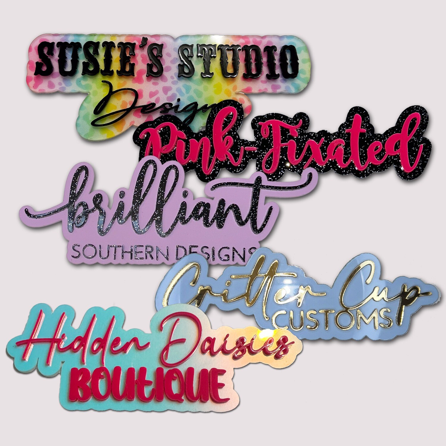 3D Acrylic  Watermark, Photomark, Name Plate, Acrylic Logo