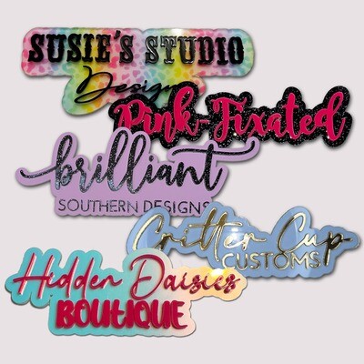 3D Acrylic  Watermark, Photomark, Name Plate, Acrylic Logo