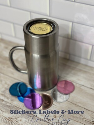Acrylic Tumbler Tag  1in. Tumbler Round