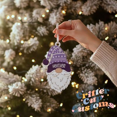 Personalized Winter Gnome Ornament