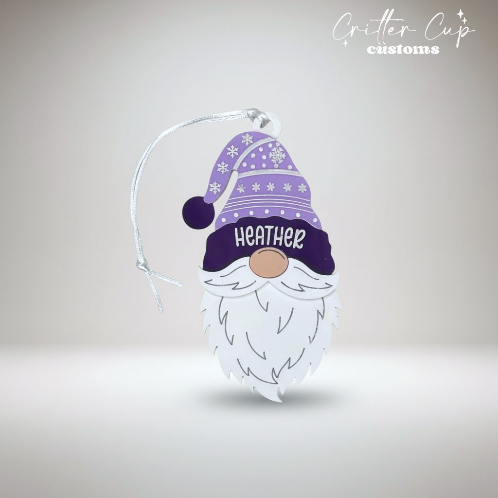 Personalized Winter Gnome Ornament