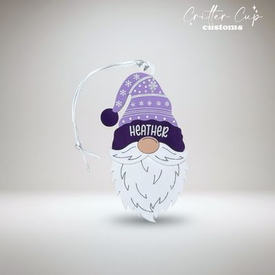 Personalized Winter Gnome Ornament