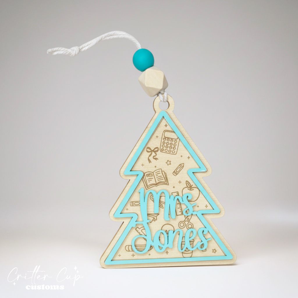 Personalized Teacher Ornament