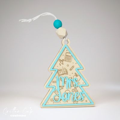 Personalized Teacher Ornament