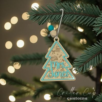 Personalized Teacher Ornament