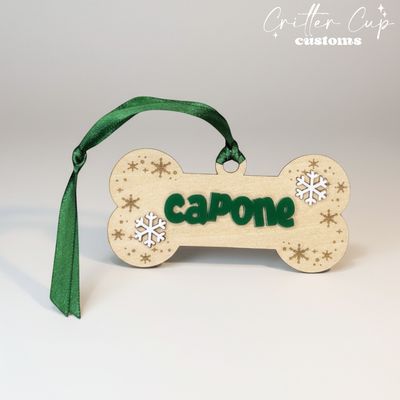Personalized Dog Ornament