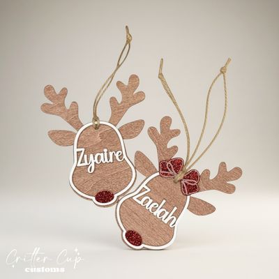 Personalized Ruldoph the Reindeer Ornament