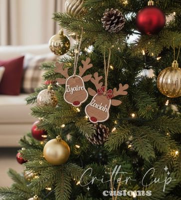 Personalized Ruldoph the Reindeer Ornament