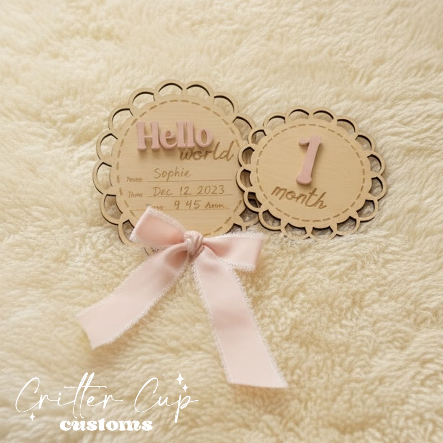 Scallop Coquette Milestone Disc