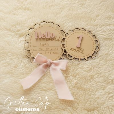 Scallop Coquette Milestone Disc