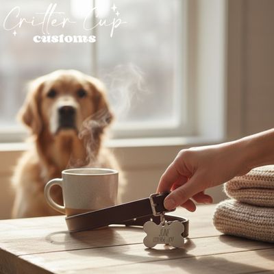 Camping Dog Id Tag