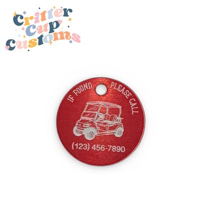 Golf Cart Key Tag