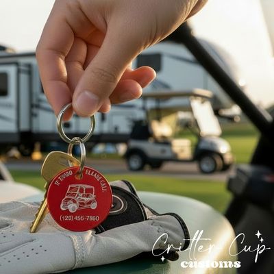 Golf Cart Key Tag