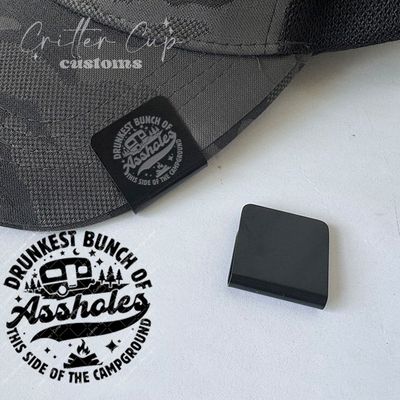 Engraved Hat Brim Clip, Drunkest Bunch of A-holes