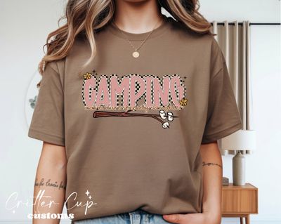 Checkered Camping T-Shirt