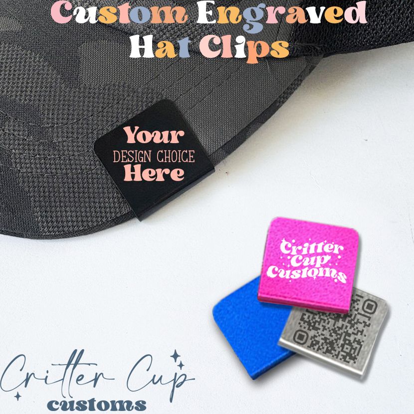 Custom Engraved Hat Brim Clip