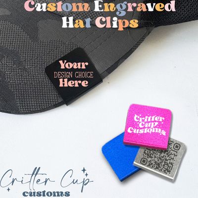 Custom Engraved Hat Brim Clip