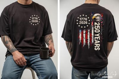 USA 250 Years Flag T-Shirt