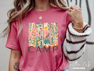 Boho Floral Camp Shirt