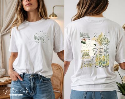 Boho Collage Camping Shirt