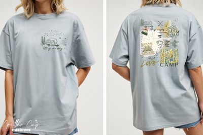 Boho Collage Camping Shirt