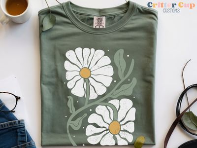 Boho Daisy Floral T-Shirt