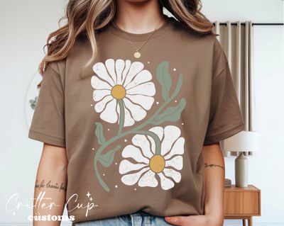 Boho Daisy Floral T-Shirt