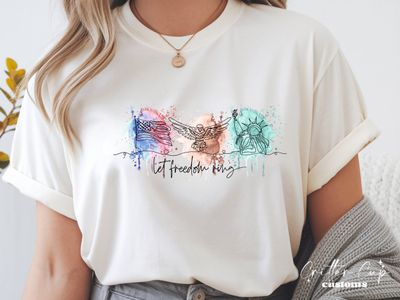 Patriotic Line Art T-shirt