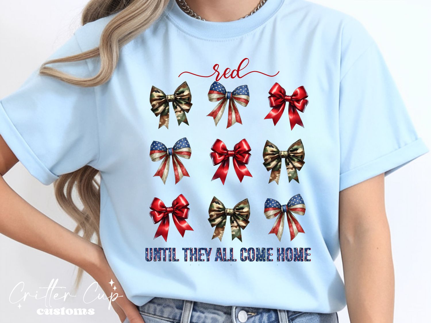 Coquette Red Friday Bow T-shirt