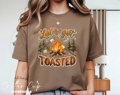 Camping "Let's Get Toasted" T-Shirt