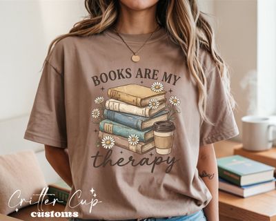 Books Are My Therapy T-Shirt