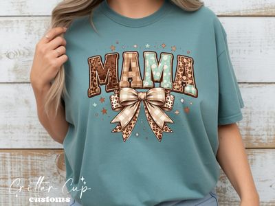 Leopard Coquette Mama T-Shirt