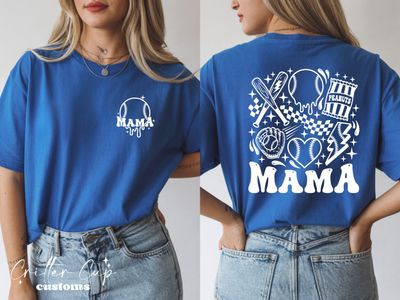 Groovy Baseball Mama T-shirt