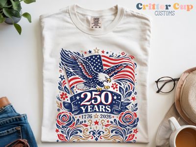 USA 250 Floral T-shirt