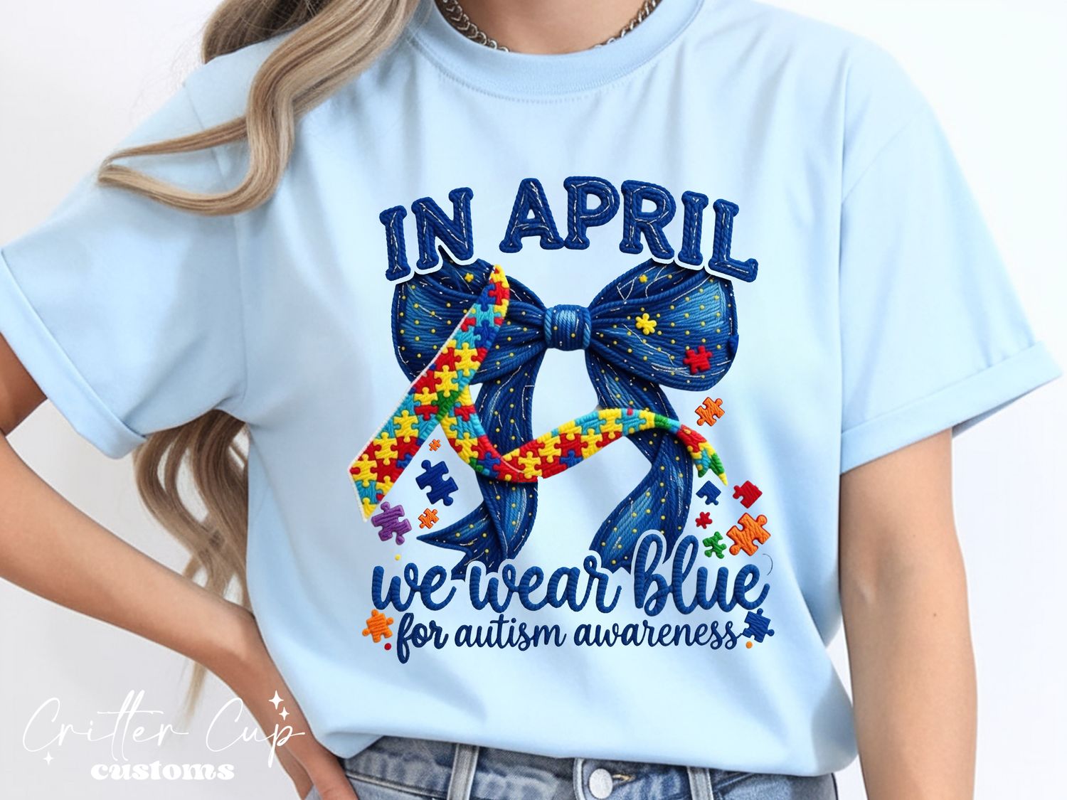 Autism Awareness "In April We Wear Blue" T-Shirt