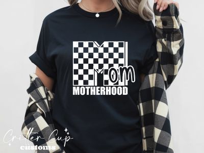 Retro Checkered M "Motherhood" T-shirt