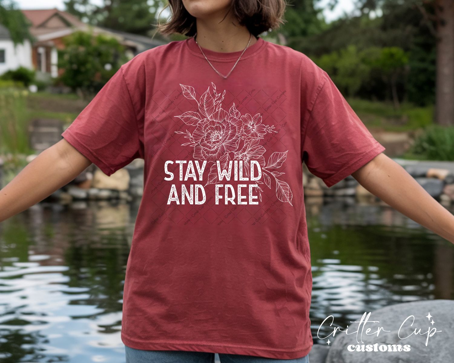 Floral Stay Wild and Free T-shirt