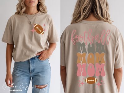 Retro Football Mom T-Shirt
