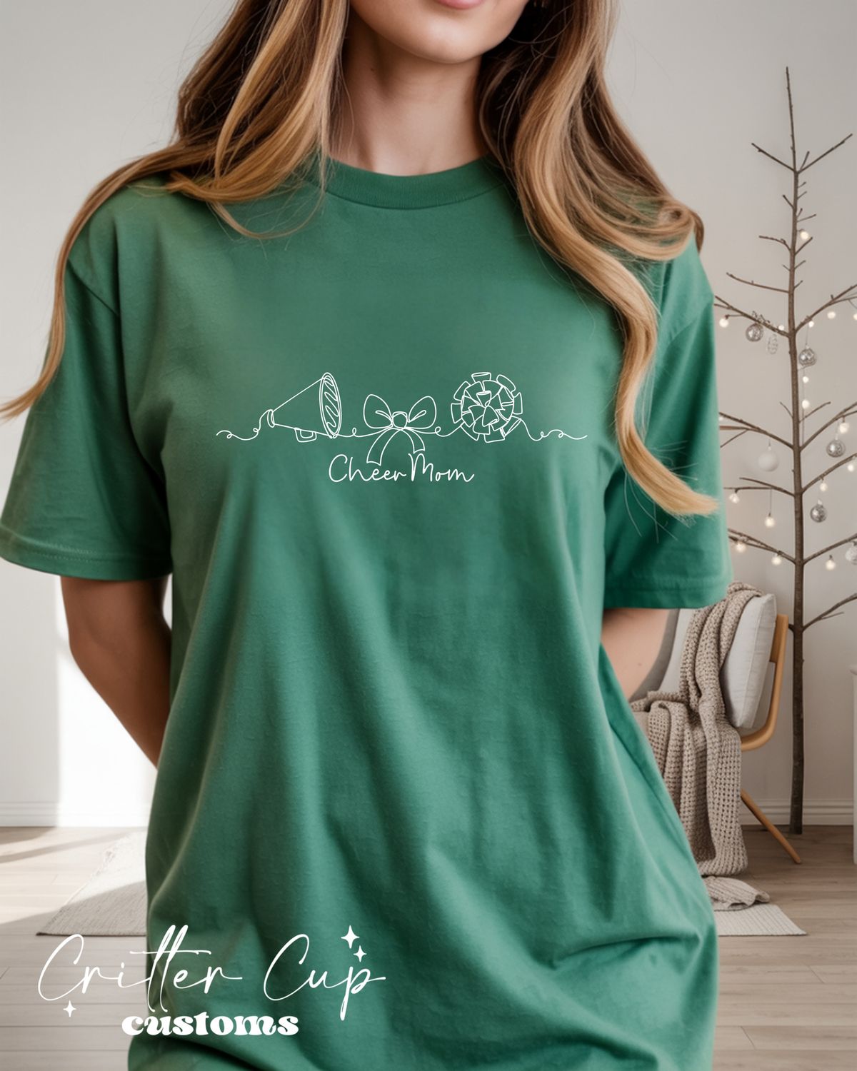 Minimalist Cheer Mom T-shirt