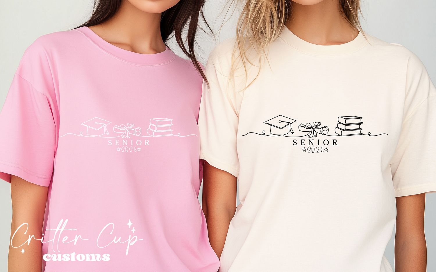 Senior "Class of" Line Art T-shirt