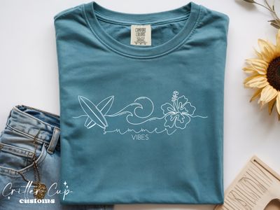 Minimalist Summer Beach Vibes T-shirt