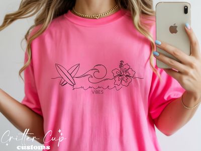 Minimalist Summer Beach Vibes T-shirt