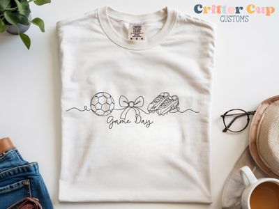 Minimalist Soccer Game Day T-shirt