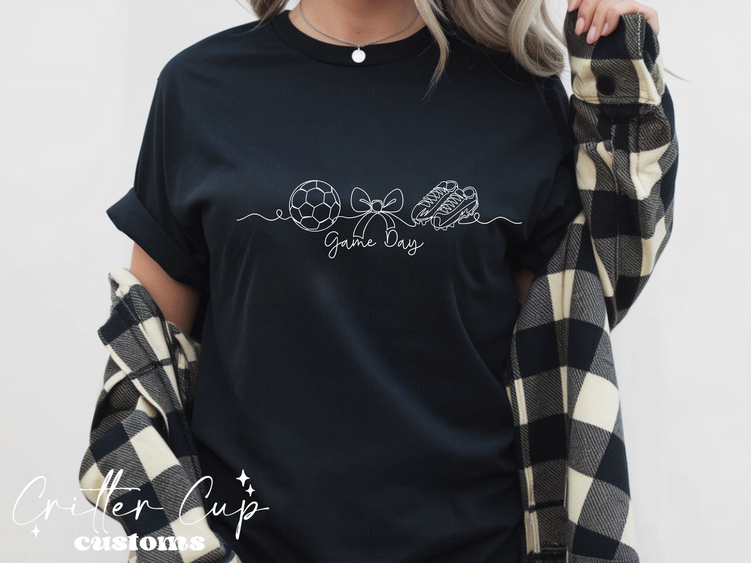 Minimalist Soccer Game Day T-shirt